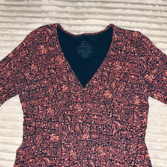 Patagonia Dresses & Skirts - patagonia womens dress size X Large long sleeve cotton/ spandex floral paisley